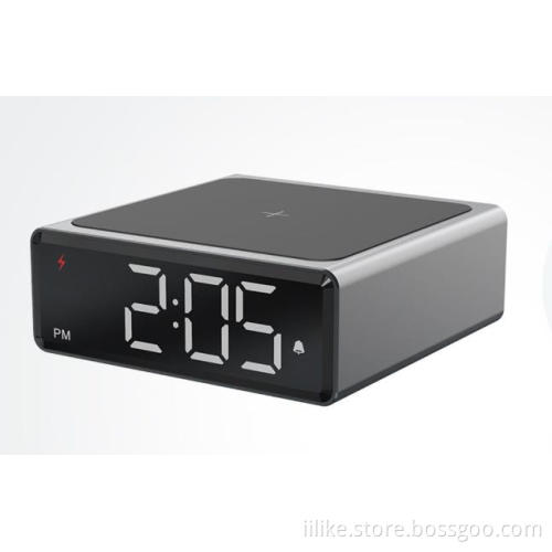Three in One Wireless Charging Alarm Clock, Phone Power Bank and Iphonee Earphone Charger